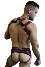 Breedwell Mister Luxe Body Harness Oxblood