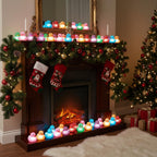 Deekin 96 Pcs LED Light-Up Rubber Ducks – 2-Inch Glow in the Dark Party Favors & Decor