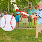 Deekin Small Baseball Pinata with Stick, Blindfold & Confetti – Party Decoration