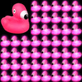 Deekin 48 Pcs LED Light-Up Flamingo Rubber Ducks - 2.76'' Glow Party Favors