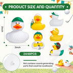 Deekin Golf Theme Rubber Ducks – 24-Pack, 2-Inch Party Favors