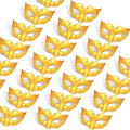 Deekin 24 Pcs Mini Masquerade Masks - Gold Cake Toppers & Party Decor