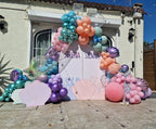 DEETUULET Mermaid Balloons Kit – 50pcs, 12in, Purple Pink Teal + Metallic Purple/Green