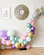 DEETUULET Mermaid Balloons Kit – 50pcs, 12in, Purple Pink Teal + Metallic Purple/Green