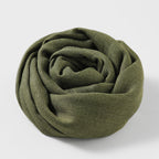 Artistic Sunscreen Solid Color Cotton And Linen Scarf