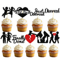 Deorfuy Divorce Party Decorations for Women – 36Pcs Cupcake Toppers for Freedom & Fresh Starts