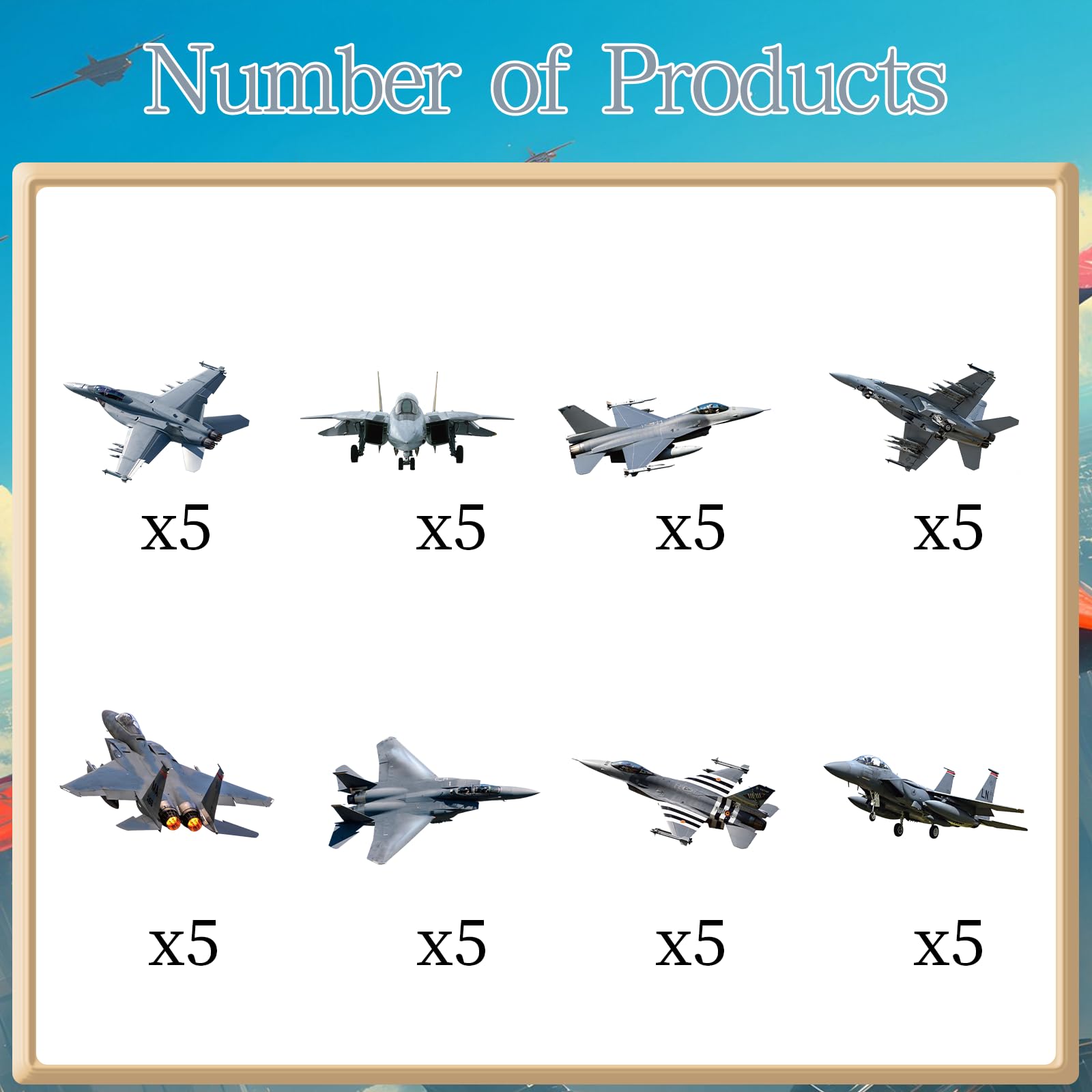 Deorfuy Airplane Cupcake Toppers – 40 Pcs Birthday Party Decorations