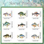 Deorfuy 36Pcs Fishing Cupcake Toppers – Fish Theme Birthday Party Decorations