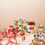 Deorfuy Italian Birthday Party Decorations – 36 Pcs Cupcake Toppers (Buon Compleanno)