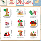 Deorfuy Italian Birthday Party Decorations – 36 Pcs Cupcake Toppers (Buon Compleanno)