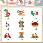 Deorfuy Italian Birthday Party Decorations – 36 Pcs Cupcake Toppers (Buon Compleanno)