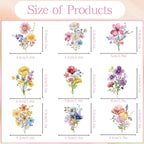 Deorfuy Wildflower Cupcake Toppers – 36-Piece Party Decorations for Baby Shower & Birthday