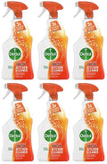 6 x Dettol Power & Pure Spray Kitchen  - 750ML