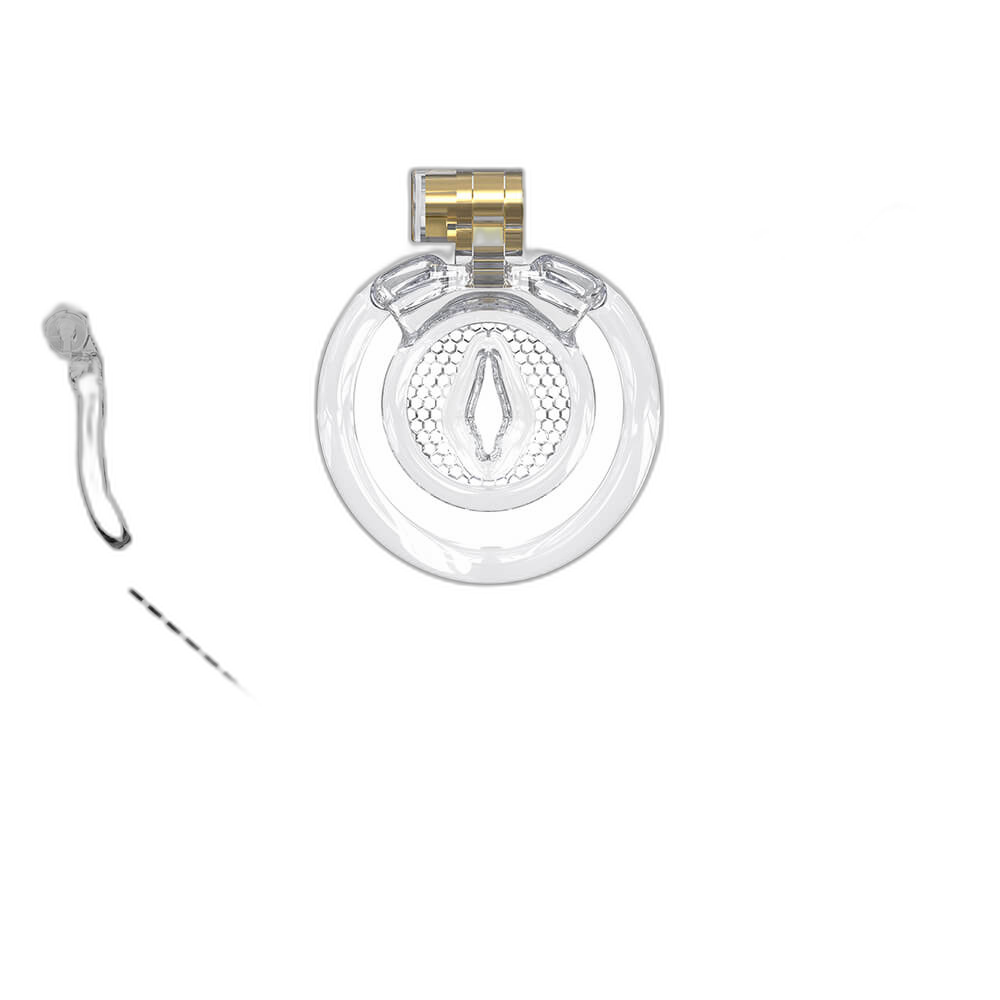 Fortis - Inverted Chastity Cage With Five Rings