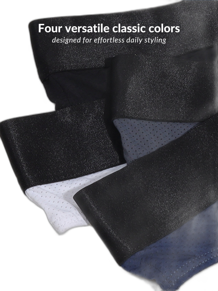 4 Pack Men's Low-Rise Stretchy U-Pouch Thongs