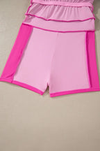 Swim Dress With Shorts | Pink One Piece Swimsuit Built In
