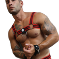Breedwell Daddys Favourite Bulldog Harness Red