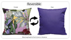 OLIVIA ROCCO Cushion Covers Dhalia Lilac Waterproof 43x43cm Reversible Breathable Indoor Outdoor Ideal For Patio, Garden, Sofa, And Chair