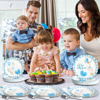 Dhnvcud 180PCS One Silly Goose Party Supplies – Serves 60, Goose Theme Plates & Napkins Kit