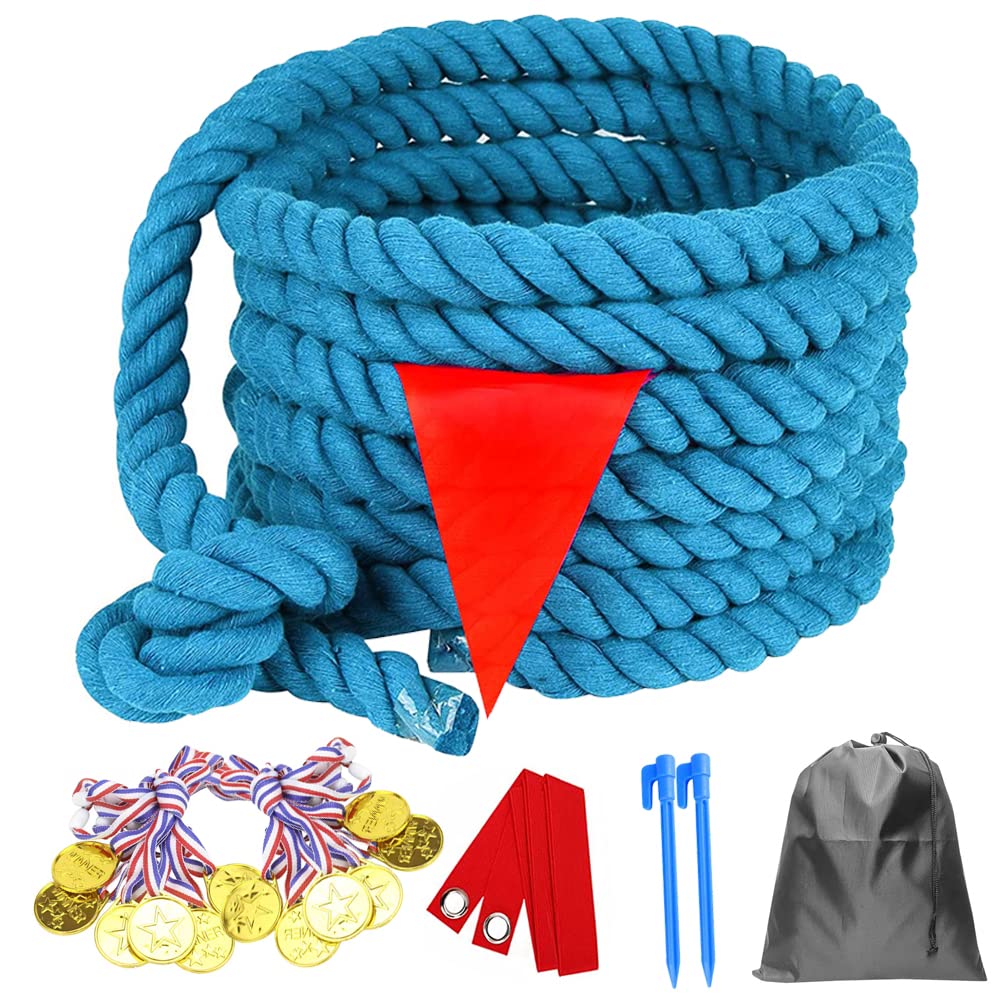 DHXGON 40ft Tug of War Rope for Kids & Adults | Outdoor Yard & Party Game