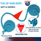 DHXGON 40ft Tug of War Rope for Kids & Adults | Outdoor Yard & Party Game