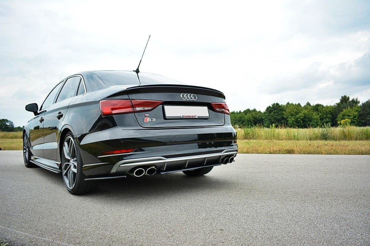 Maxton Design - CENTRAL REAR SPLITTER AUDI S3 8V FL SEDAN