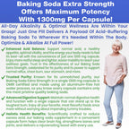 Baking Soda Aluminum Free 1300mg – Extra Strength Organic Capsules