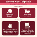 Organic India Triphala Capsules - Digestive & Immune Support, 180 Capsules