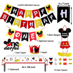 Dilyreke 1st Birthday Mouse Theme Party Decorations – Banner, Balloons & Supplies