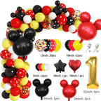 Dilyreke 1st Birthday Mouse Theme Party Decorations – Banner, Balloons & Supplies