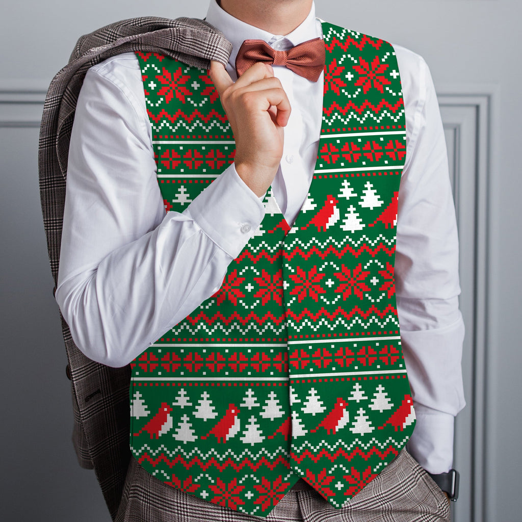 Christmas Dinner Xmas Jumper - Novelty Costume Fancy Dress Waistcoat ( 4 sizes available )