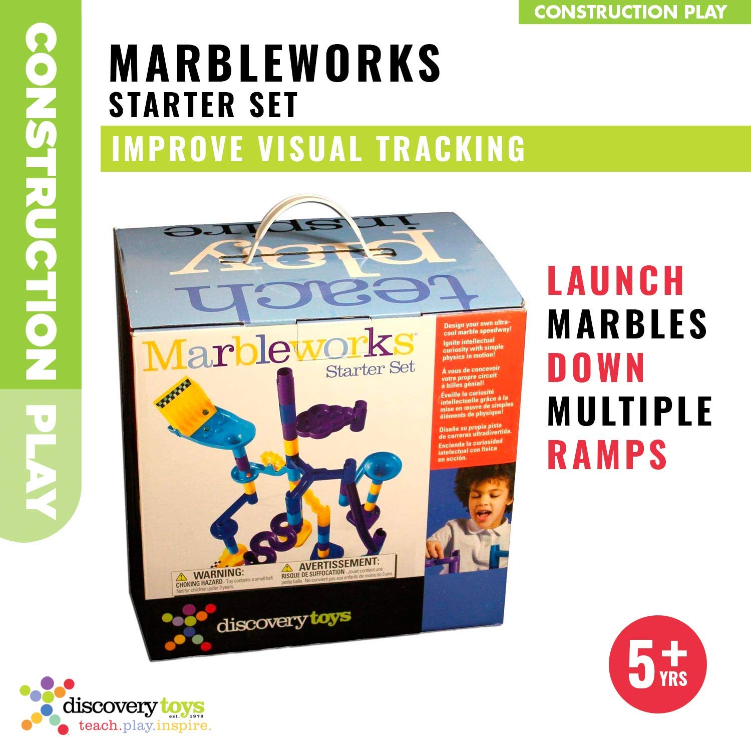 Discovery Toys Marbleworks Marble Run Starter – STEM Toy for Kids 5+ | Kid-Powered Learning