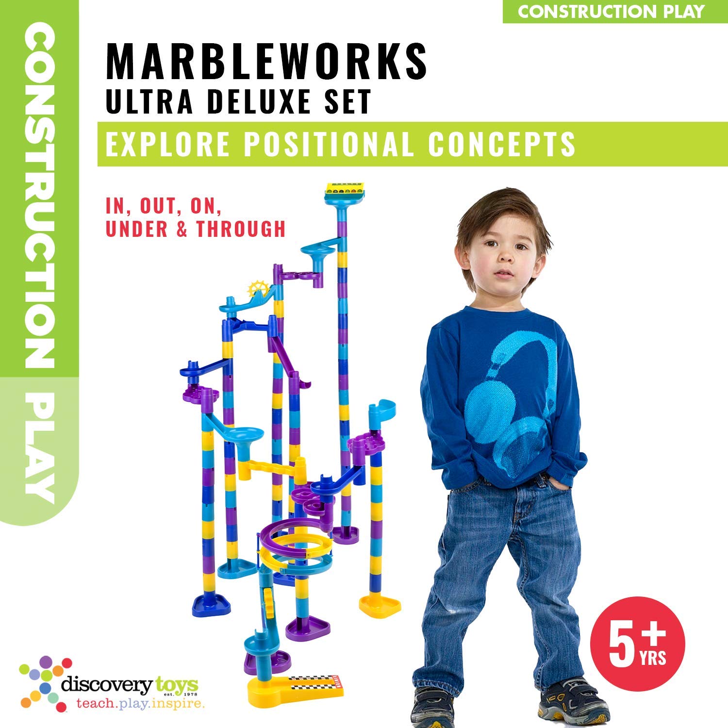 Discovery Toys MARBLEWORKS Marble Run Ultra Deluxe Set | STEM Building Toy for Ages 5+