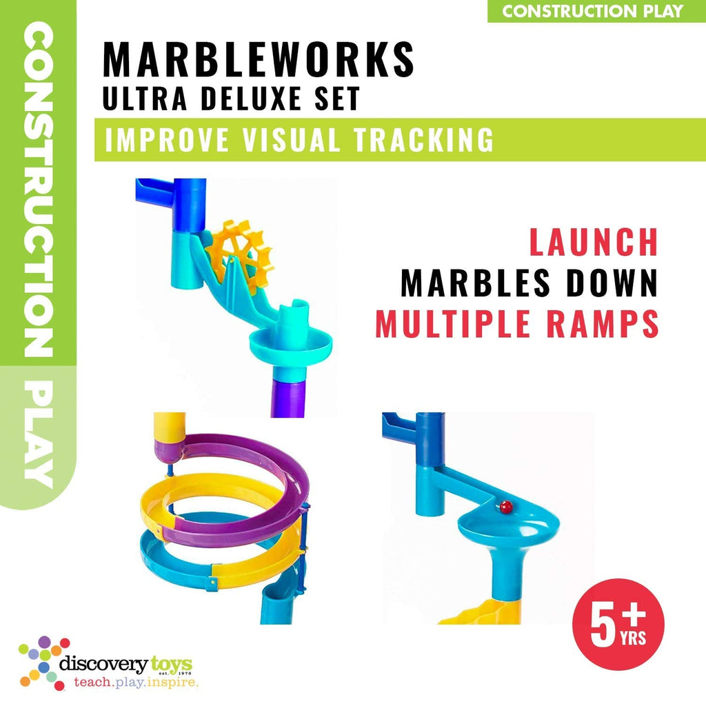 Discovery Toys MARBLEWORKS Marble Run Ultra Deluxe Set | STEM Building Toy for Ages 5+