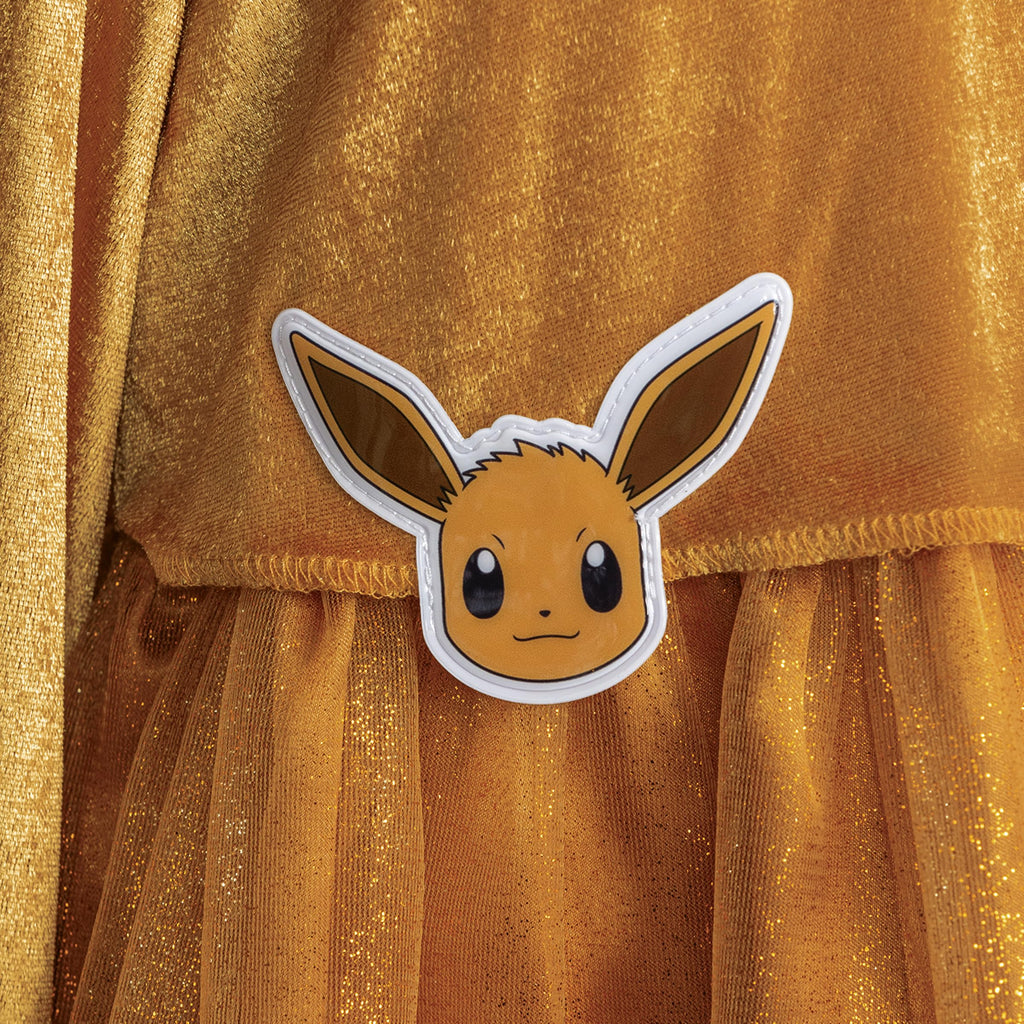 Disguise Pokemon Eevee Costume Dress for Girls – Official Hooded Eevee Outfit (Size 4-6x)