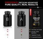 DLNIA Shilajit 9-in-1 Capsules – Organic Himalayan Complex (Ashwagandha, Sea Moss, Turmeric) – Vegan, Lab-Tested – 90 Capsules