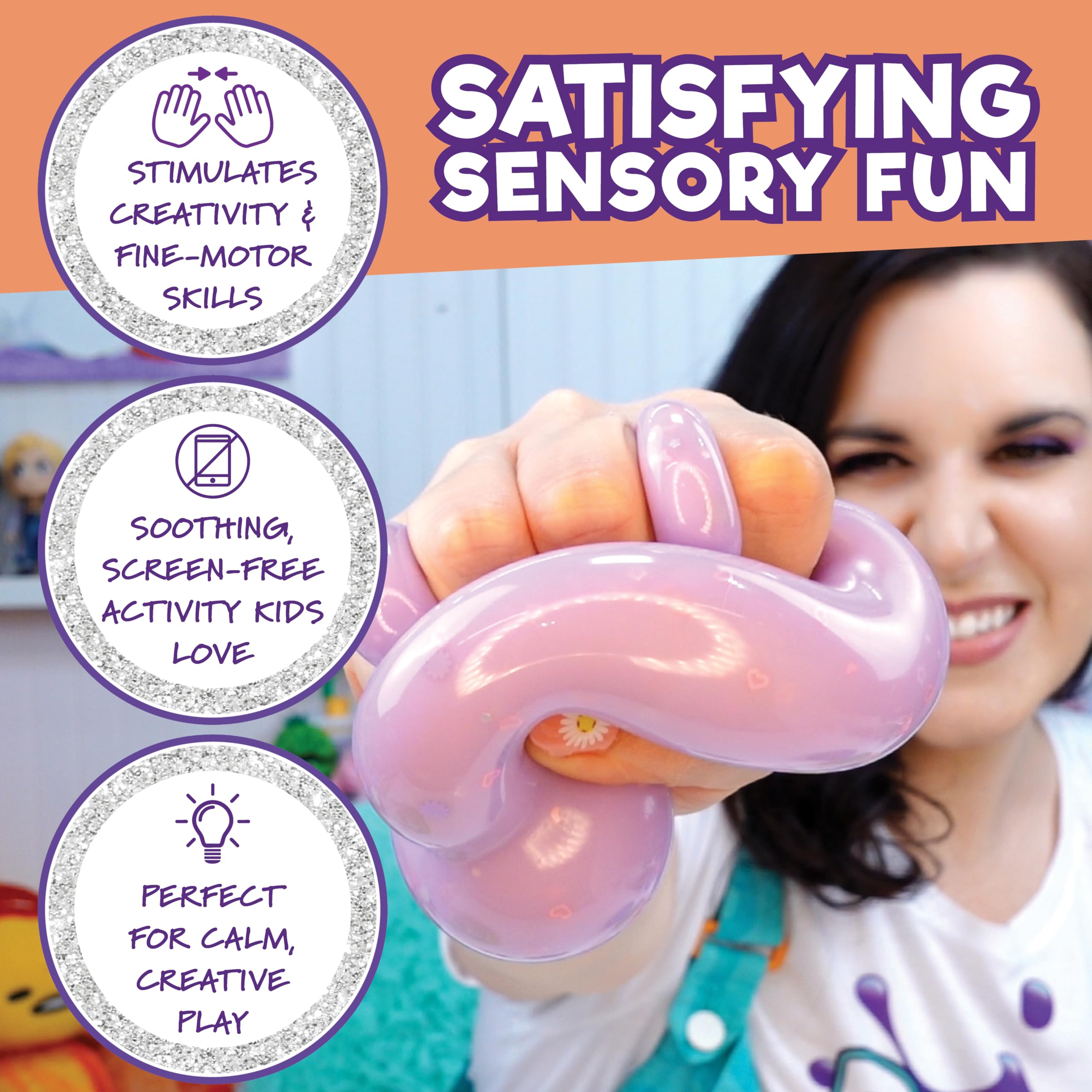 Doctor Squish Squishy Maker Refill Pack | 10 Clear TPR Balloons & 10 Reusable Clips