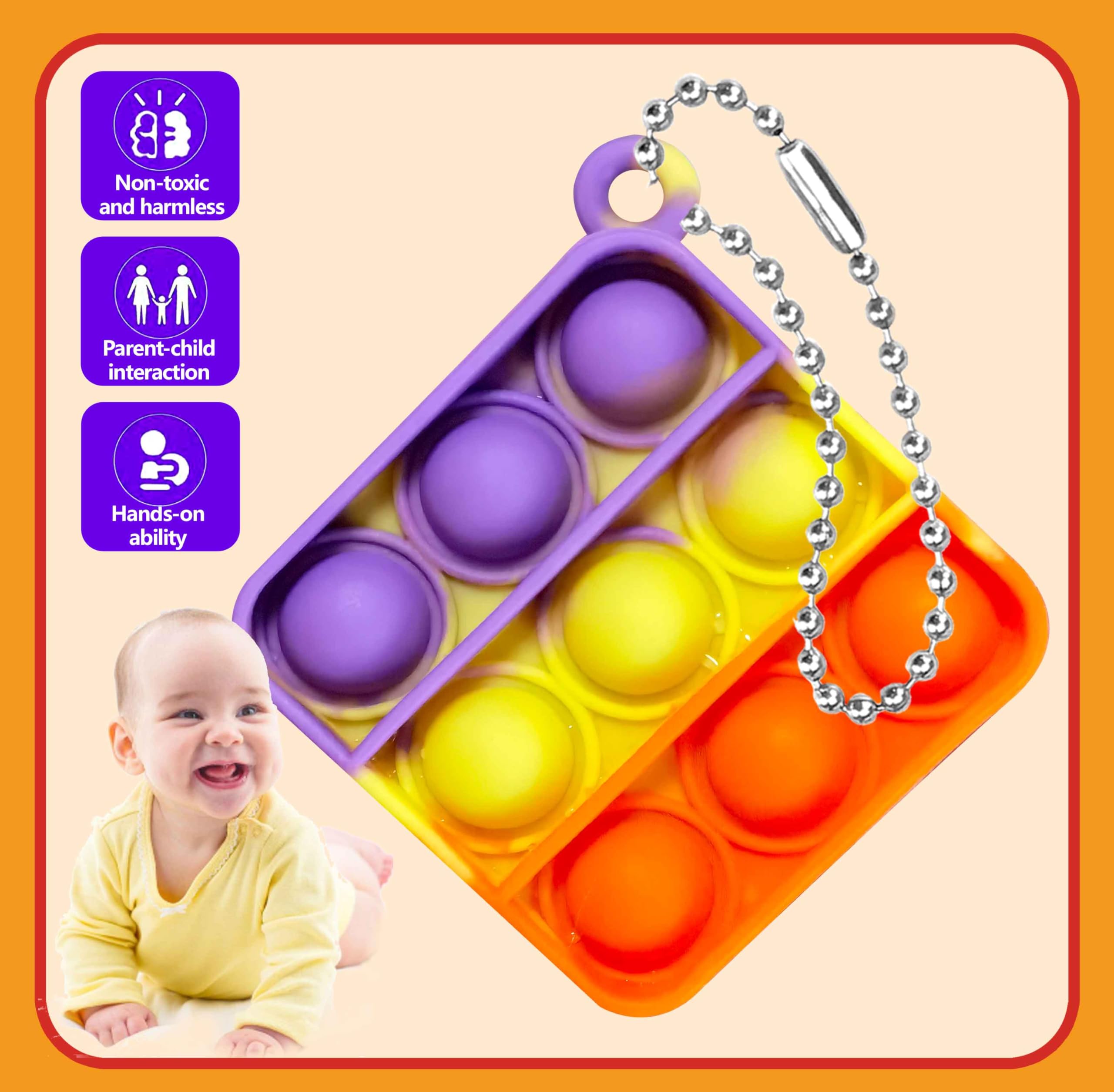 DOPWQAA 200 Pcs Mini Pop Bubble Fidget Toys – Party Favors & Classroom Prizes