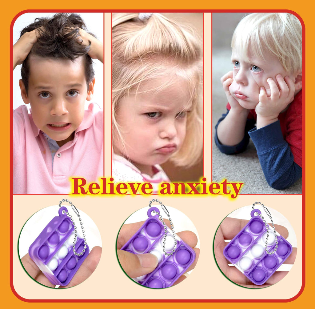 DOPWQAA 200 Pcs Mini Pop Bubble Fidget Toys – Party Favors & Classroom Prizes
