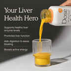 DOSE Liver Cleanse Detox & Repair - Organic Milk Thistle & Turmeric (16oz x3)