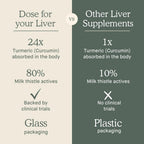 DOSE Liver Cleanse Detox & Repair – Organic Milk Thistle, Turmeric & Ginger (16oz, 6 Pack)