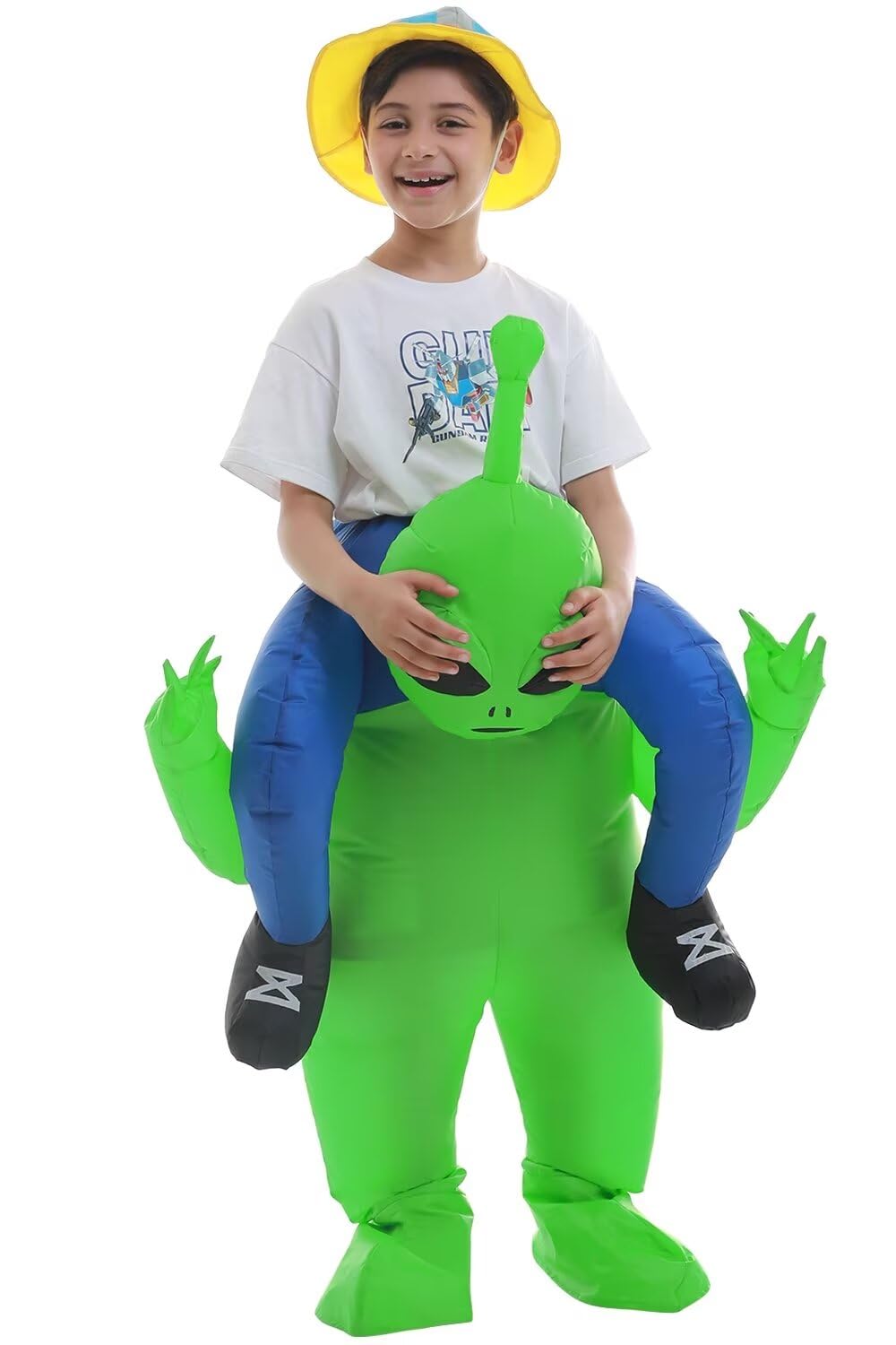 Double Couple Inflatable Alien Costume for Kids – Halloween Blow-Up Costume