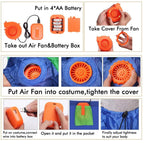 Double Couple Inflatable Alien Costume for Kids – Halloween Blow-Up Costume