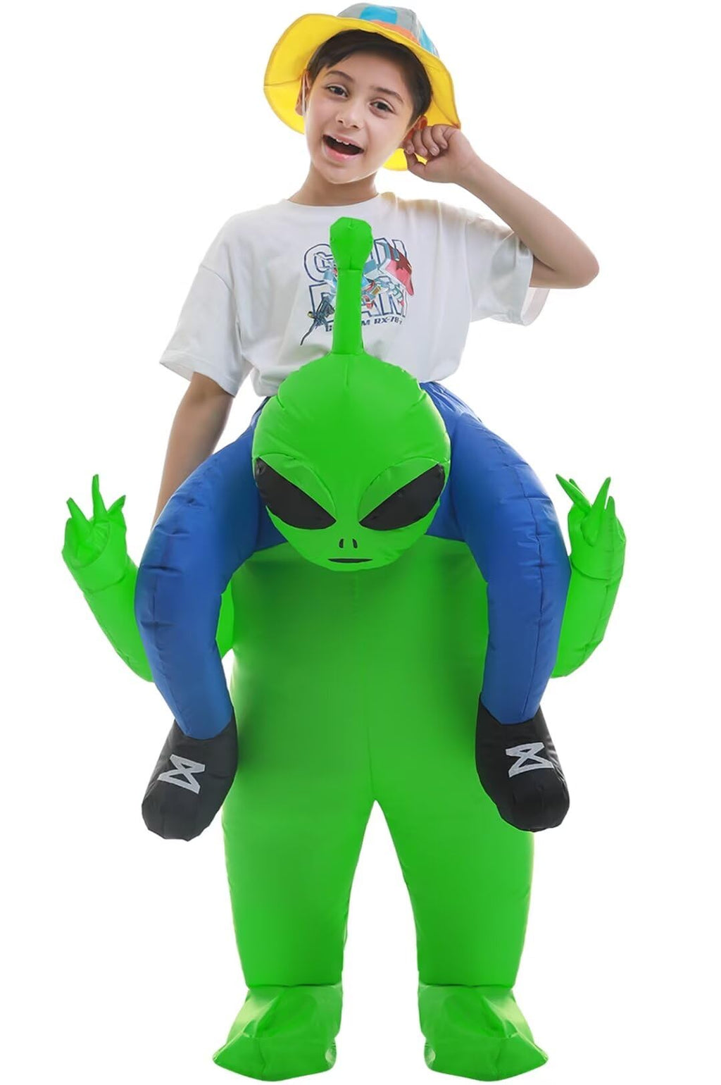 Double Couple Inflatable Alien Costume for Kids – Halloween Blow-Up Costume