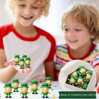 DoubleFill 100 Pcs St. Patrick's Day Mini Leprechaun Figurines – Party Decor & Favors