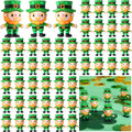 DoubleFill 100 Pcs St. Patrick's Day Mini Leprechaun Figurines – Party Decor & Favors