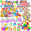 DQstar Party Favors Toy Bundle – 125-Pcs Treasure Box Prizes for Classroom & Parties