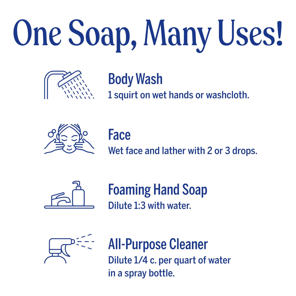 Dr. Bronner's Pure-Castile Almond Soap Liquid – Regenerative Organic Oils, 32oz + Refill