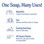 Dr. Bronner's Pure-Castile Almond Soap Liquid – Regenerative Organic Oils, 32oz + Refill