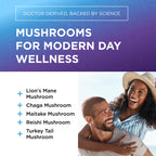 Dr. Emil Nutrition 9000mg Lion's Mane Capsules – Organic Mushroom Blend with Chaga, Reishi & Maitake